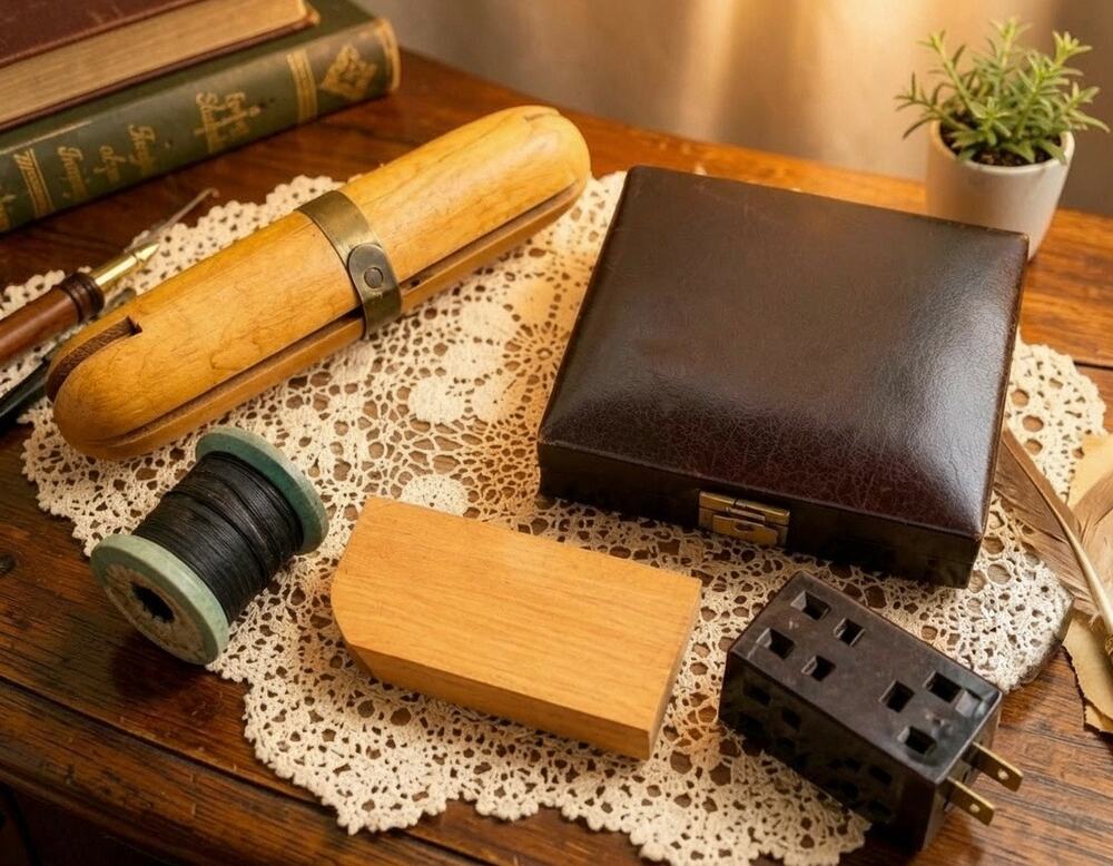Vintage Office & Sewing Accessories Lot Desk Miscellaneous Collectibles